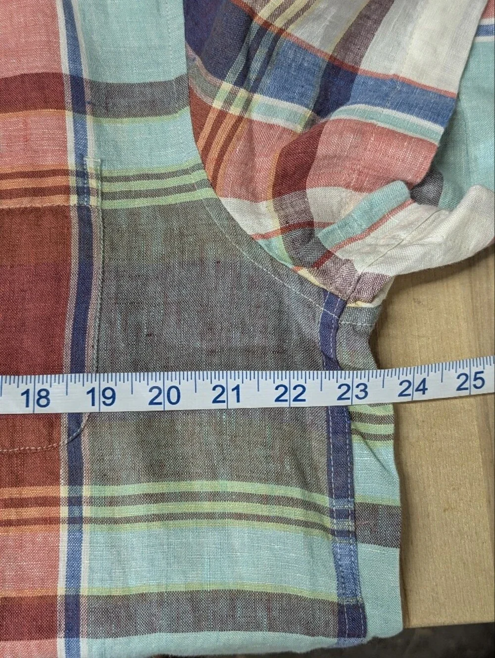 J. Crew Irish Linen Short-Sleeve Plaid Camp Shirt Baird McNutt L